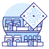 Qr Grocery Shopping Illustration from UX Duotone Set