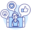 Voicechat 4 Illustration from UX Duotone Set
