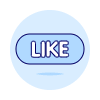 Like Button Illustration from UX Duotone Set