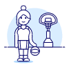 Sports Basketball 16 Illustration from UX Duotone Set