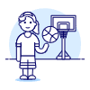 Sports Basketball 2 Illustration from UX Duotone Set