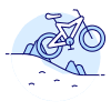 Bike Mountain Illustration from UX Duotone Set