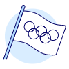 Flag Olympic Illustration from UX Duotone Set