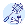 Badminton Illustration from UX Duotone Set