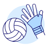 Volleyball Hit 1 Illustration from UX Duotone Set