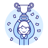 Promotion Trophy 3 2 Illustration from UX Duotone Set