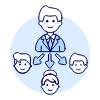 Team Hierarchy 1 4 illustration - Free transparent PNG, SVG. No sign up needed.