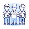 Programmer Team 3 Illustration from UX Duotone Set