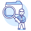 Finding Folder 1 Illustration from UX Duotone Set