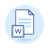 Word File 2 Illustration from UX Duotone Set