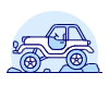 Car Bigfoot Illustration from UX Duotone Set