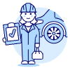 Car Check Service 4 Illustration from UX Duotone Set | Free Download as SVG Vector and Transparent PNG | Streamline illustrations