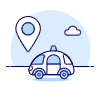 Smart Car Location Illustration from UX Duotone Set