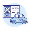 Taxi License 4 Illustration from UX Duotone Set