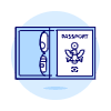 Passport Cover Illustration from UX Duotone Set
