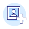Avatar Neutral Frame Add Illustration from UX Duotone Set