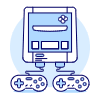Game Consoles 4 Illustration from UX Duotone Set