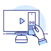 Television Modern Remote Illustration from UX Duotone Set