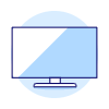 Television Modern Widescreen Illustration from UX Duotone Set