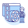 Video Editor 1 Illustration from UX Duotone Set