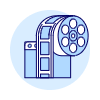 Video Film Roll Illustration from UX Duotone Set