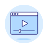 Video Player App Illustration from UX Duotone Set