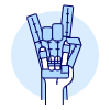 Robotic Hand Prototype 1 Illustration from UX Duotone Set