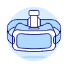 Vr Headset 1 Illustration from UX Duotone Set