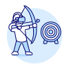 Vr Archery 1 Illustration from UX Duotone Set
