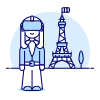 Vr Eiffel 4 Illustration from UX Duotone Set