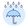 Rainy Umbrella Illustration from UX Duotone Set