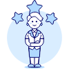 Three Star Employee 2 illustration - Free transparent PNG, SVG. No sign up needed.