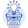 Typewritter Idea Illustration from UX Duotone Set