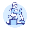 Intrinsic Treadmill 4 Illustration from UX Duotone Set