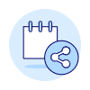 Note Share Cog Illustration from UX Duotone Set