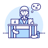 Accountant Sit 2 4 Illustration from UX Duotone Set