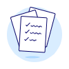 Document Checklist Pile Illustration from UX Duotone Set