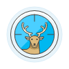 Hunting Deer illustration - Free transparent PNG, SVG. No sign up needed.