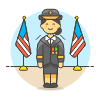 General Honor 6 Illustration from UX Colors Set