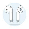 Airpod Bluetooth 2 Illustration from UX Colors Set