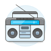 Boombox 1 Illustration from UX Colors Set