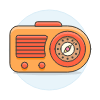 Radio Vintage 03 Illustration from UX Colors Set