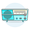 Radio Vintage 04 Illustration from UX Colors Set