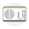 Radio Vintage 06 Illustration from UX Colors Set