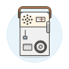 Radio Vintage 07 Illustration from UX Colors Set