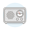 Radio Vintage 08 Illustration from UX Colors Set