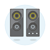 Audio Speakers 1 Illustration from UX Colors Set