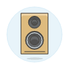Audio Speakers 3 Illustration from UX Colors Set