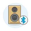 Audio Speakers Bluetooth Illustration from UX Colors Set