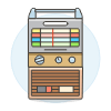 Jukebox Illustration from UX Colors Set